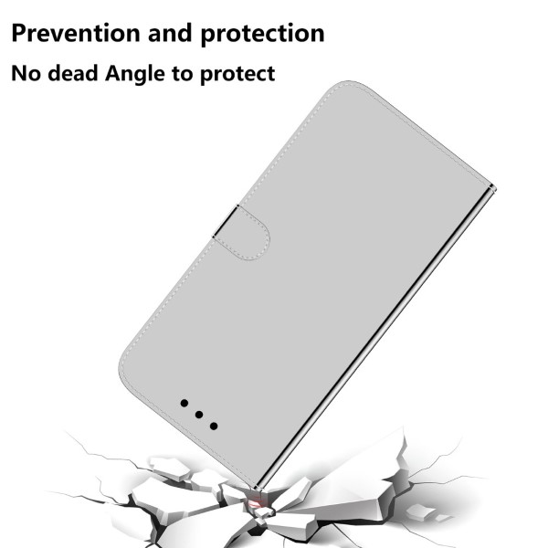 Pouzdro na Samsung Galaxy S21 FE Zrcadlové stříbrné