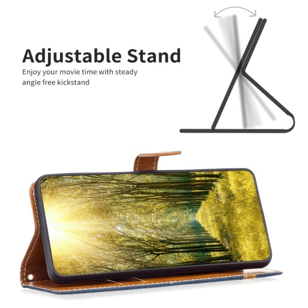Pouzdro na iPhone 14 Pro Max Jeans modré