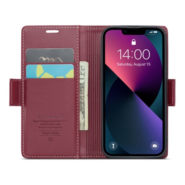 Pouzdro pro iPhone 13 Mini CASEME smooth červené