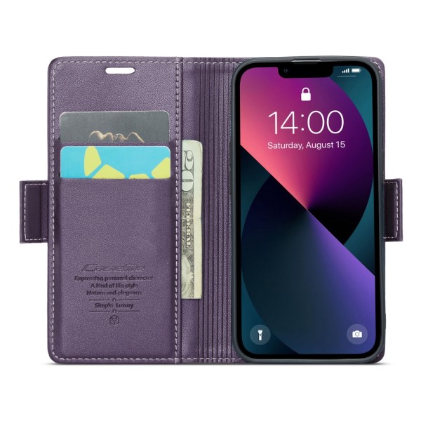 Pouzdro pro iPhone 13 Mini CASEME smooth fialové