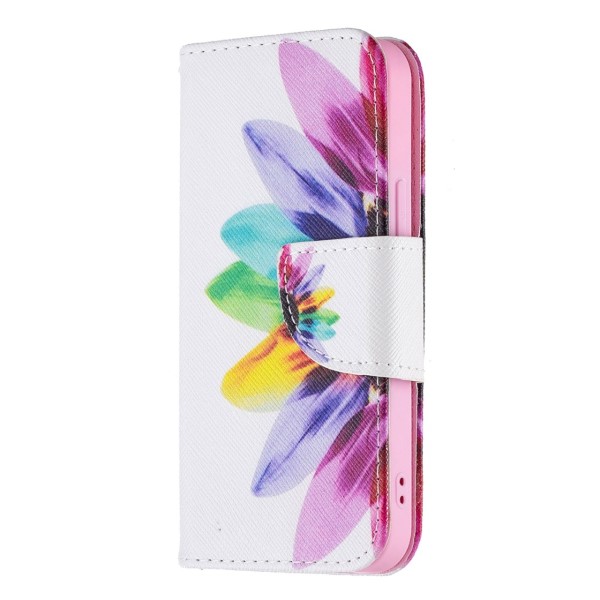 Pouzdro pro iPhone 13 Mini Kytka bílé