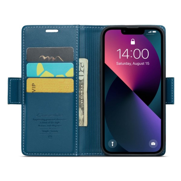 Pouzdro na iPhone 14 Plus CASEME smooth modré