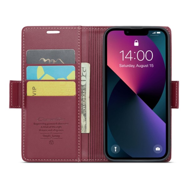 Pouzdro na iPhone 14 Plus CASEME smooth červené