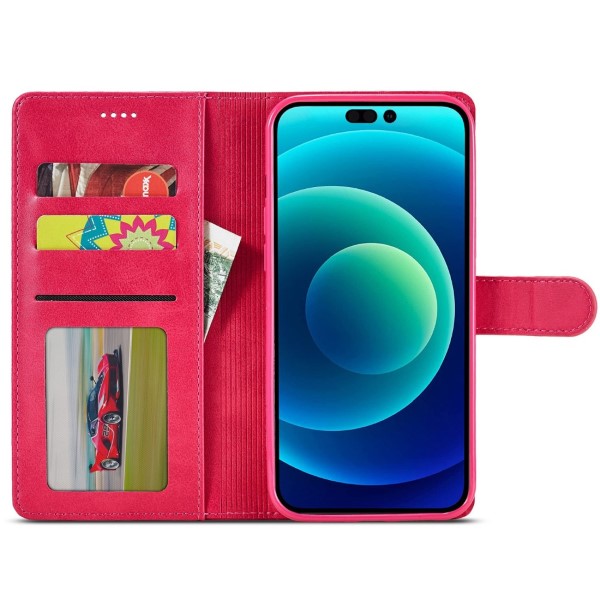 Pouzdro LC.IMEEKE pro iPhone 14 Plus růžové