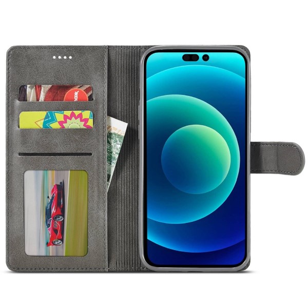 Pouzdro LC.IMEEKE pro iPhone 14 Plus šedé