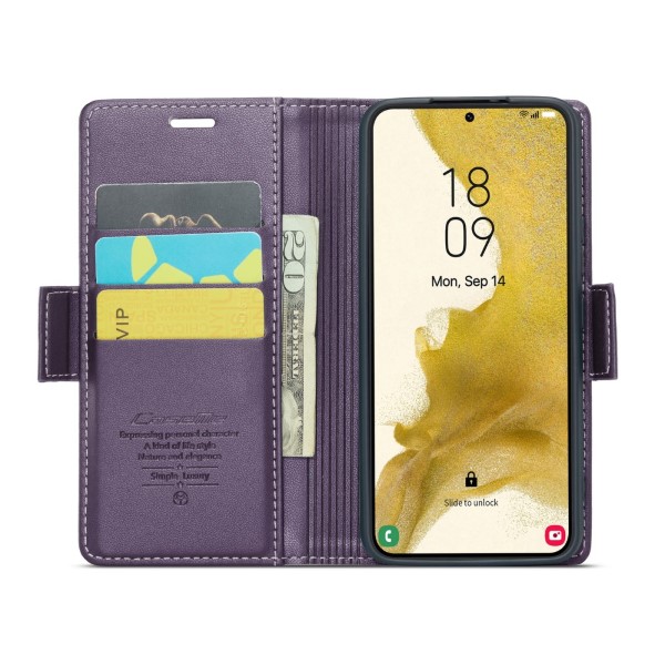 Pouzdro na Samsung Galaxy S22 CASEME smooth fialové