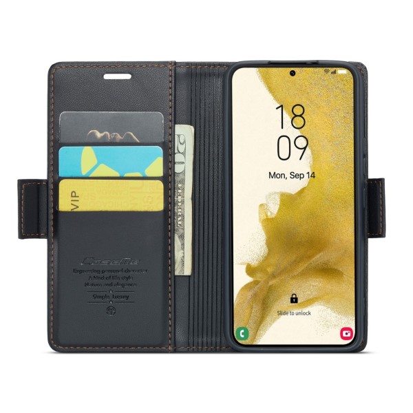 Pouzdro na Samsung Galaxy S22 Plus CASEME smooth černé