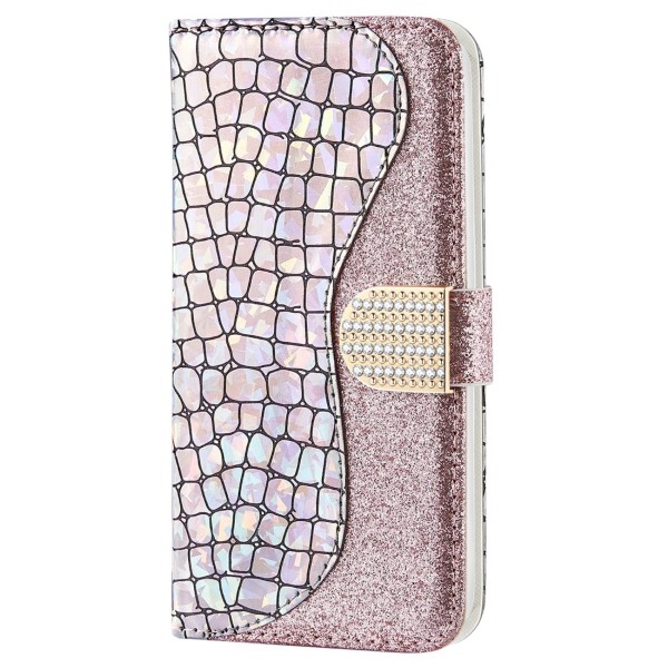 Pouzdro na Samsung Galaxy S22 Ultra Glitter růžové