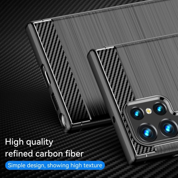 Kryt na Samsung Galaxy S22 Ultra Carbon černý 