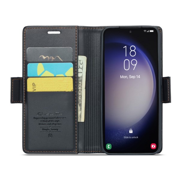 Pouzdro na Samsung Galaxy S23 CASEME smooth černé