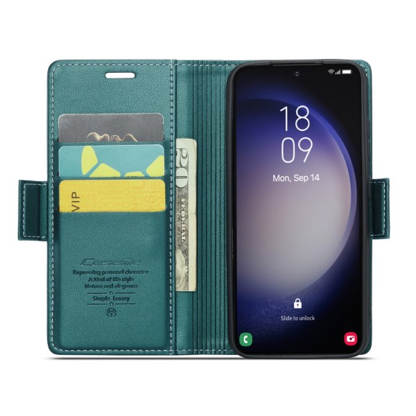 Pouzdro na Samsung Galaxy S23 CASEME smooth zelené