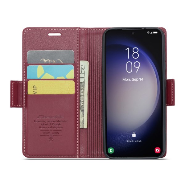Pouzdro na Samsung Galaxy S23 CASEME smooth červené