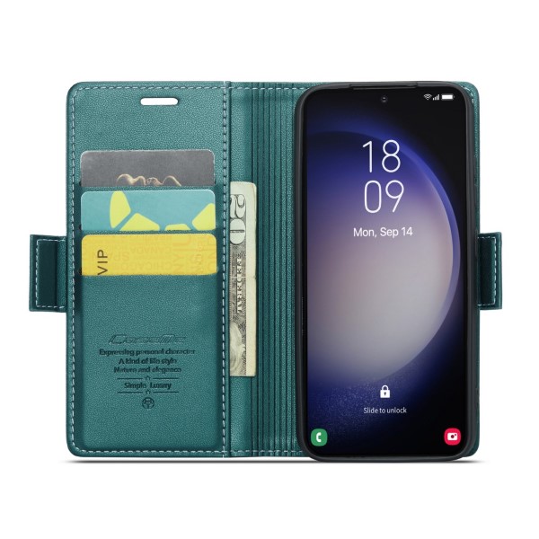 Pouzdro na Samsung Galaxy S23+ CASEME smooth zelené