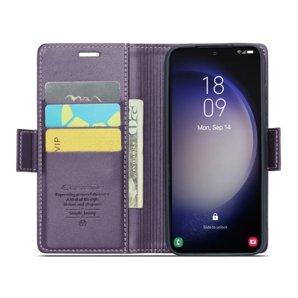 Pouzdro na Samsung Galaxy S23+ CASEME smooth fialové
