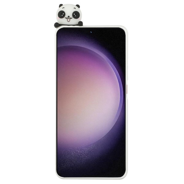 Kryt na Samsung Galaxy S23+ 3D Panda bílý