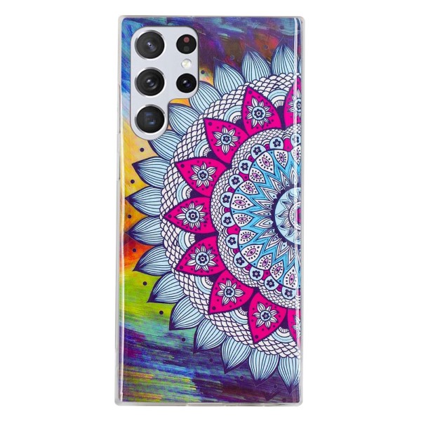Kryt na Samsung Galaxy S23 Ultra svítící Mandala