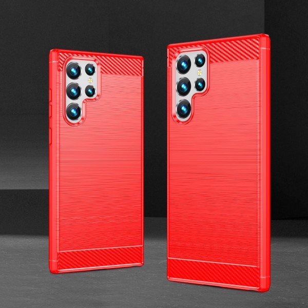 Kryt na Samsung Galaxy S23 Ultra Carbon červený