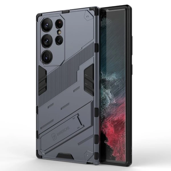 Kryt na Samsung Galaxy S23 Ultra odolný Shockproof šedý
