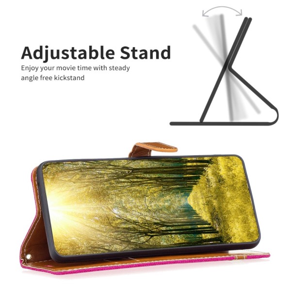Pouzdro na Samsung Galaxy S23 Ultra Jeans růžové