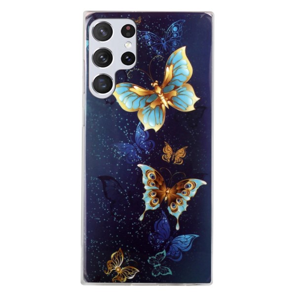 Kryt na Samsung Galaxy S23 Ultra svítící Motýl