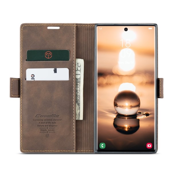 Pouzdro na Samsung Galaxy S23 Ultra CASEME hnědý