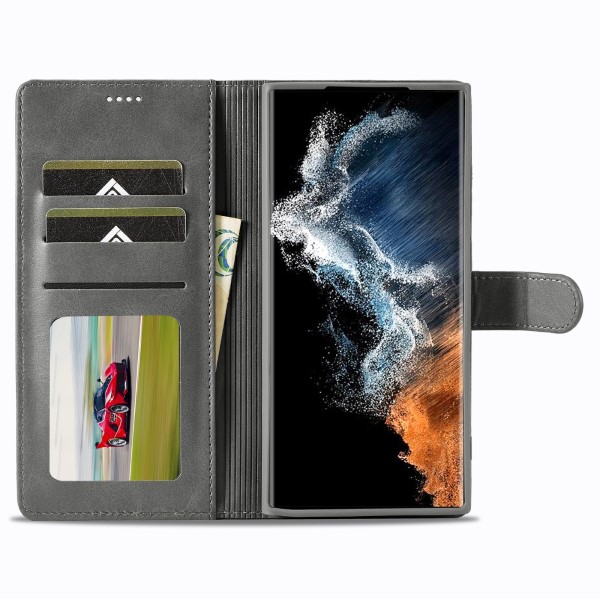 Pouzdro na Samsung Galaxy S23 Ultra LC.IMEEKE šedé