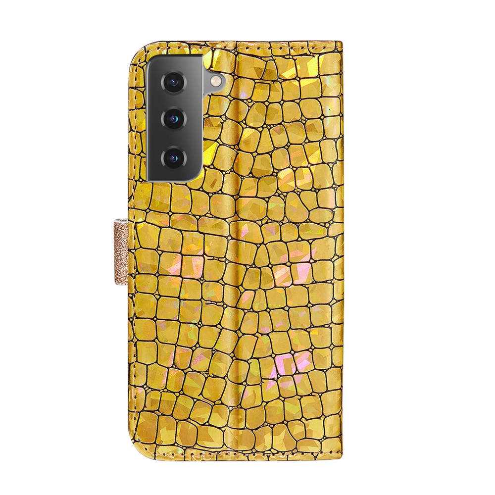 Pouzdro na Samsung Galaxy S21 Glitter zlaté