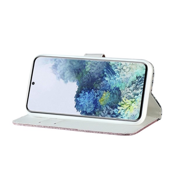 Pouzdro na Samsung Galaxy S21 Plus Glitter růžové