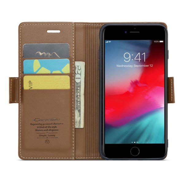 Pouzdro na iPhone 7 Plus / 8 Plus CASEME hnědé