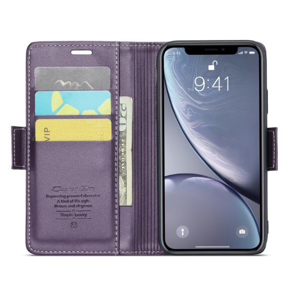Pouzdro pro iPhone Xr CASEME Smooth fialové