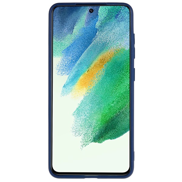 Kryt na Samsung Galaxy S21 FE gumový tmavě modrý