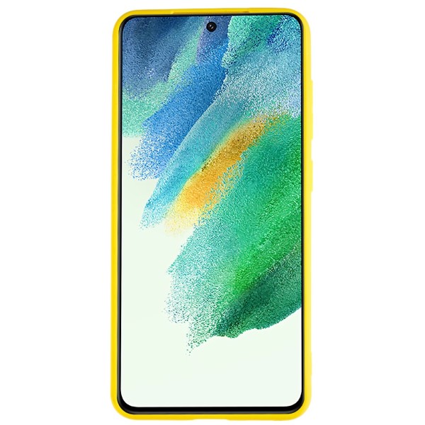 Kryt na Samsung Galaxy S21 FE gumový žlutý