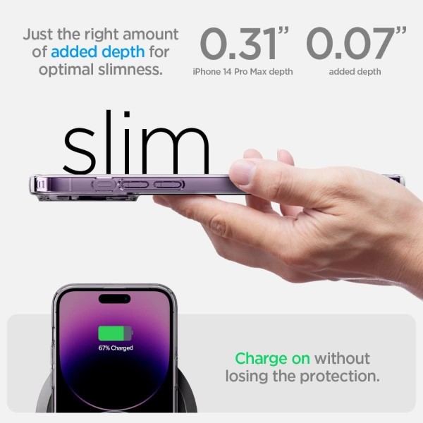 Kryt na iPhone 15 Pro Max gumový Premium čirý