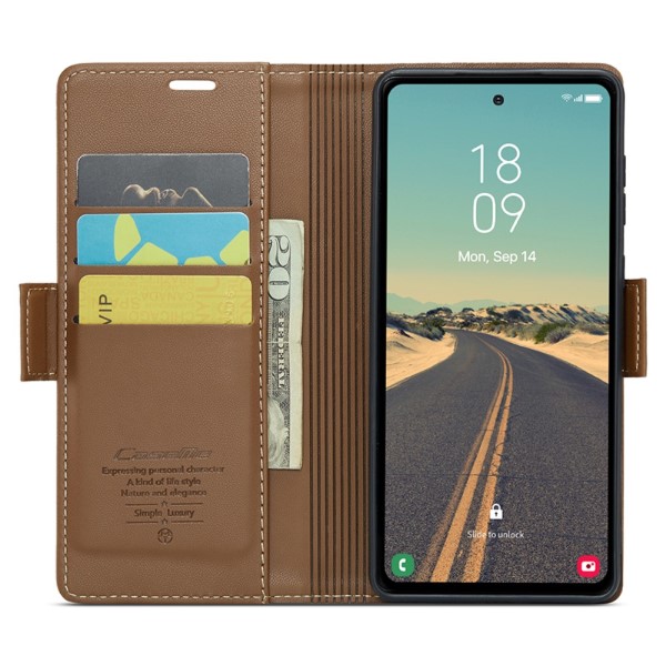 Pouzdro na Samsung Galaxy S23 FE CASEME smooth hnědé