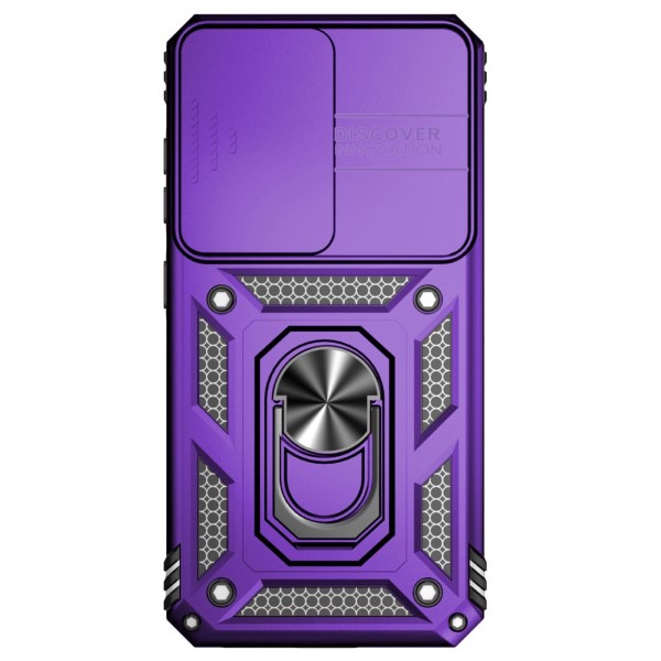 Kryt na Samsung Galaxy S23 FE odolný s krytkou na fotoaparát fialový