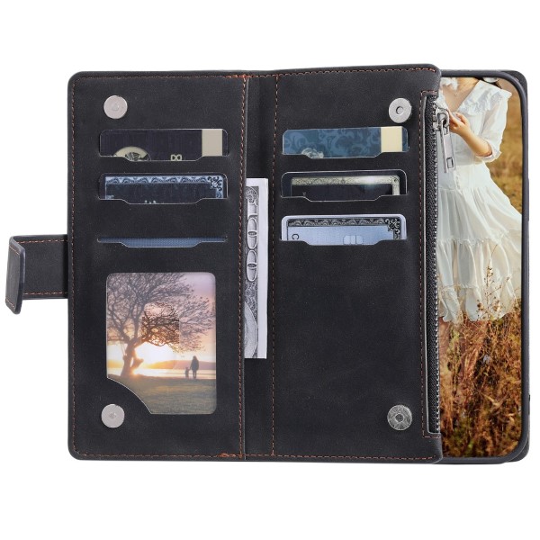 Pouzdro na Samsung Galaxy S23 FE Luxury Double Layer černé