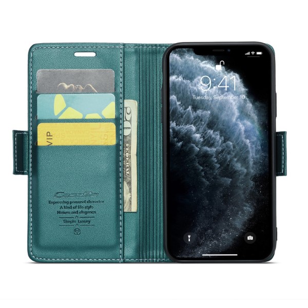 Pouzdro na iPhone 11 Pro Max CASEME smooth zelené