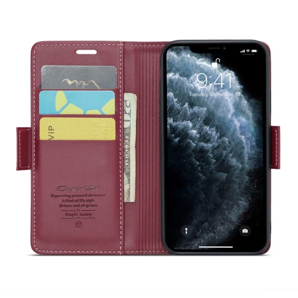 Pouzdro na iPhone 11 Pro Max CASEME smooth červené