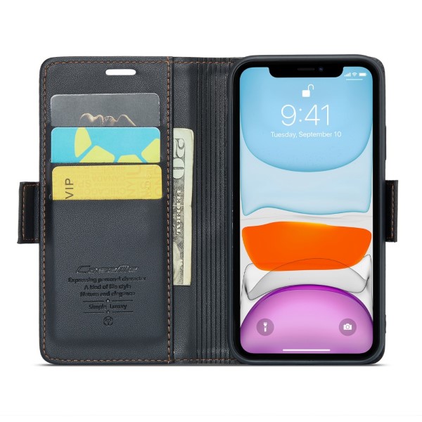 Pouzdro pro iPhone 11 CASEME Smooth černé