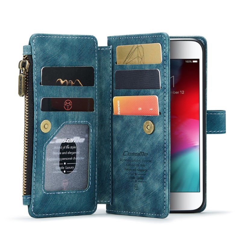 Pouzdro pro iPhone 7 / 8 / SE ( 2020 / 2022 ) Luxury Double Layer modré