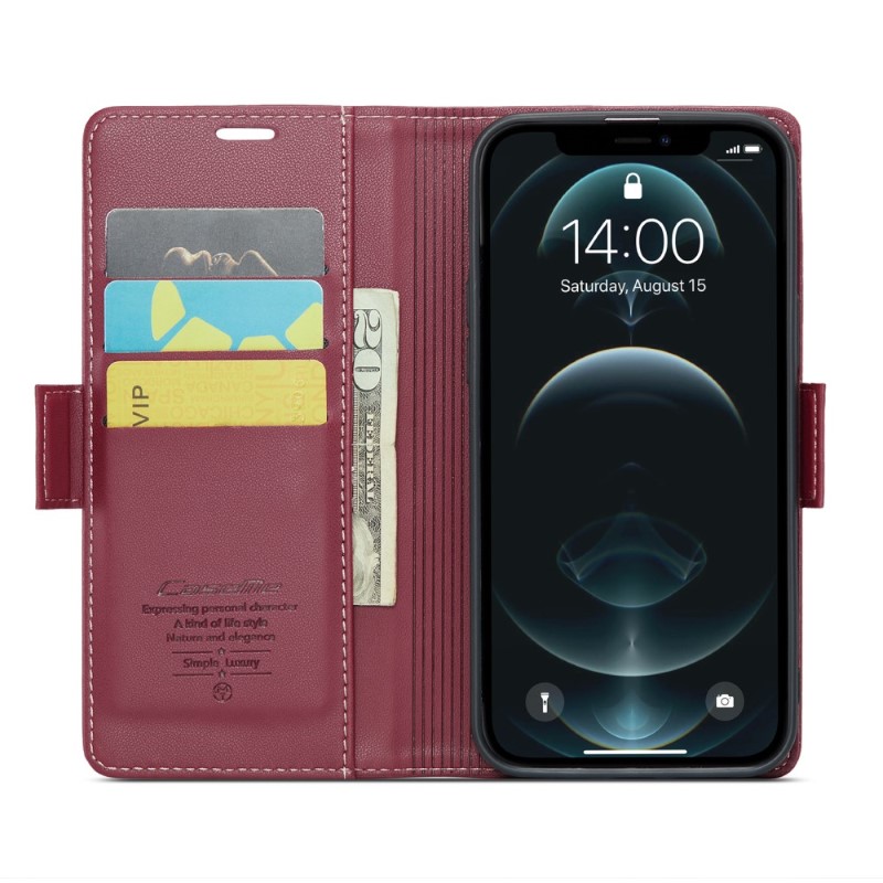 Pouzdro pro iPhone 12 Pro Max CASEME smooth červené