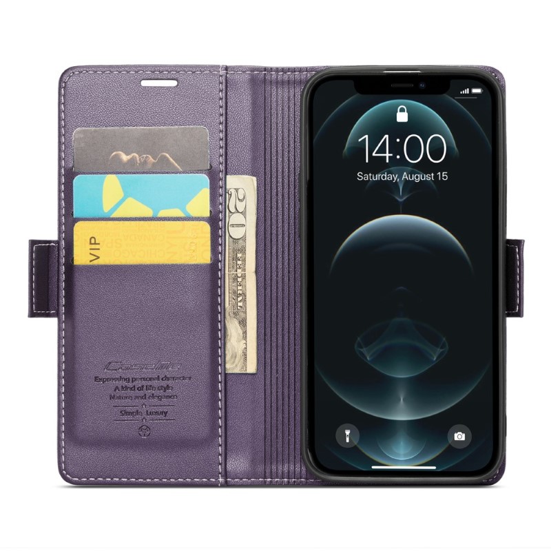 Pouzdro pro iPhone 12 Pro Max CASEME smooth fialové