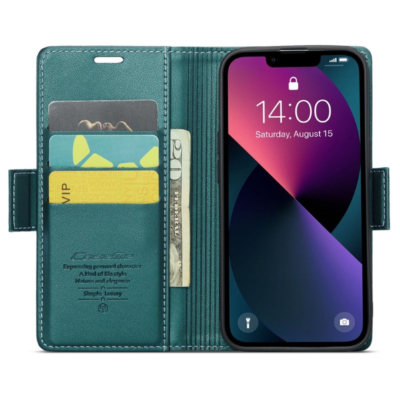 Pouzdro na iPhone 15 CASEME Smooth zelené