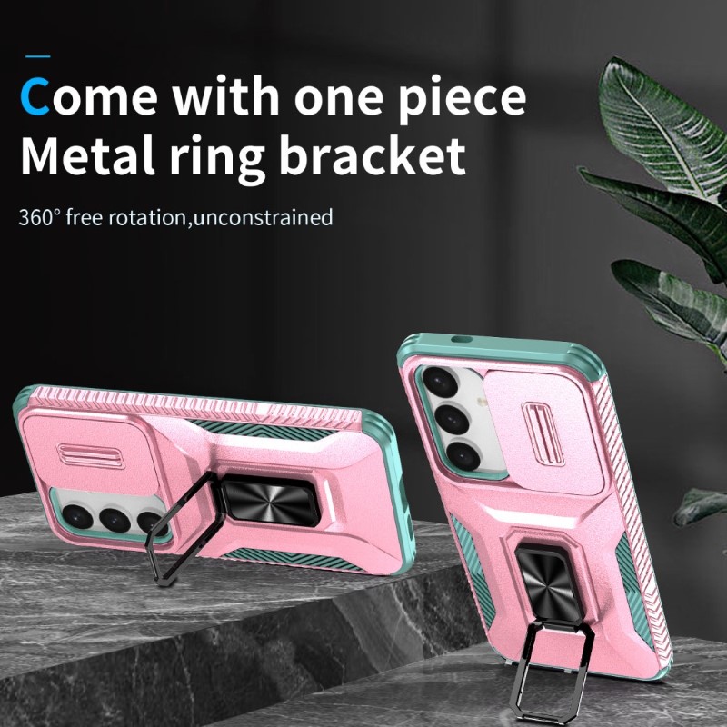 Kryt na Samsung Galaxy S24 odolný s krytkou na fotoaparát růžový