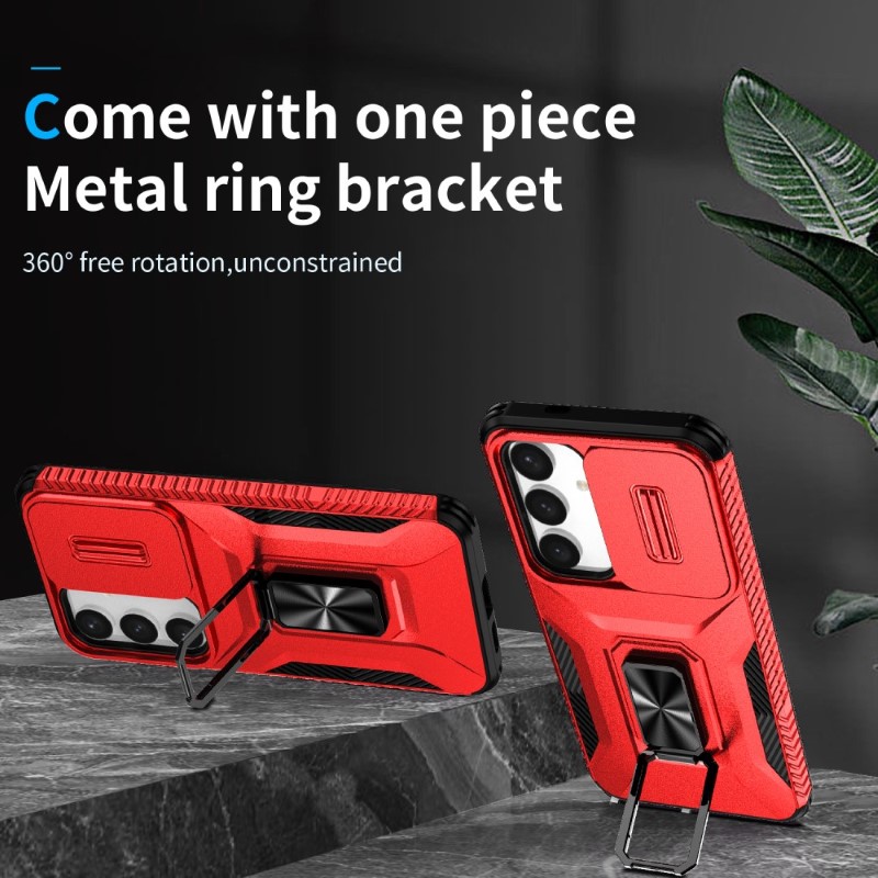 Kryt na Samsung Galaxy S24 odolný s krytkou na fotoaparát červený