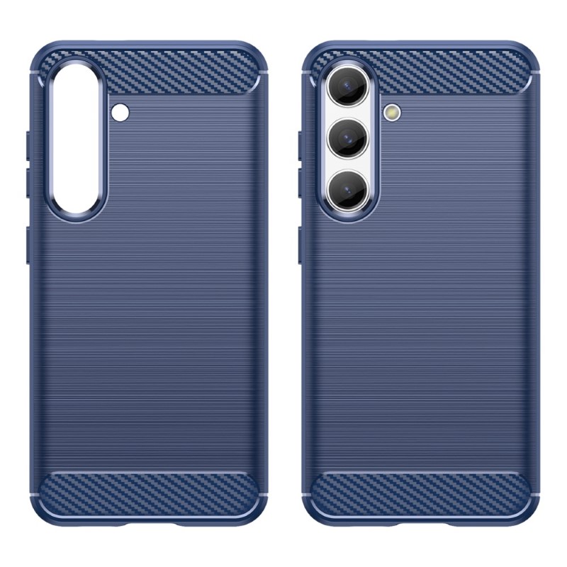 Kryt na Samsung Galaxy S24 Gumový Carbon modrý