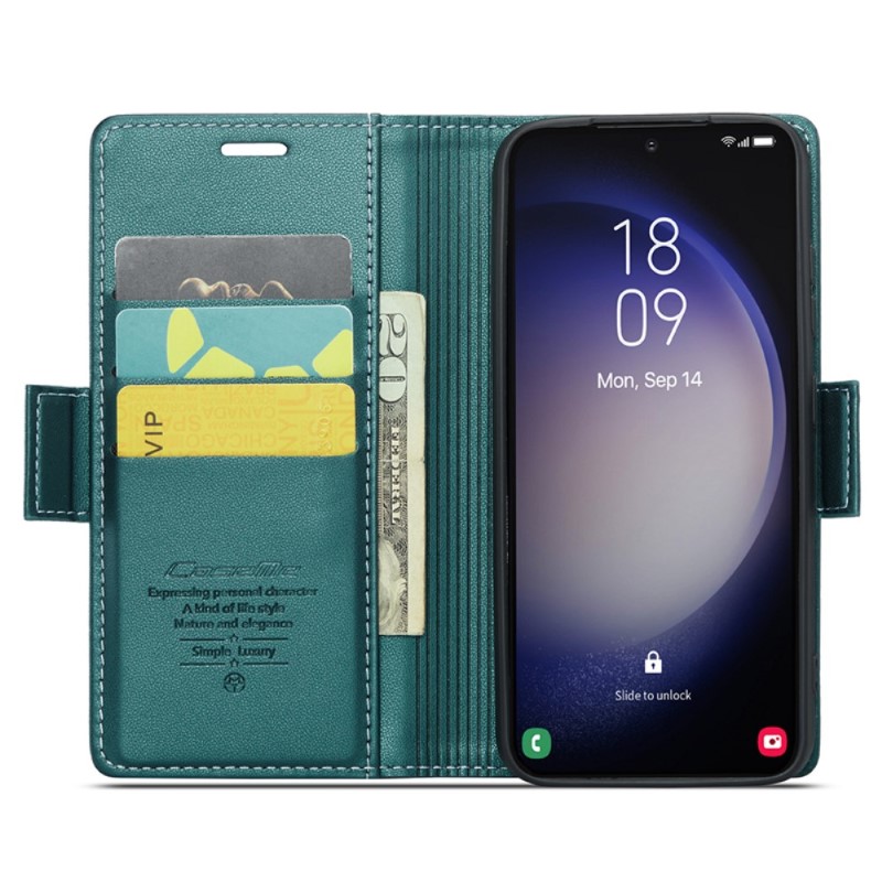 Pouzdro na Samsung Galaxy S24 Plus CASEME smooth zelené