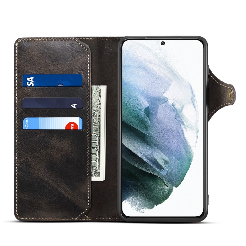 Pouzdro kožené Denior na Samsung Galaxy S23 FE černé