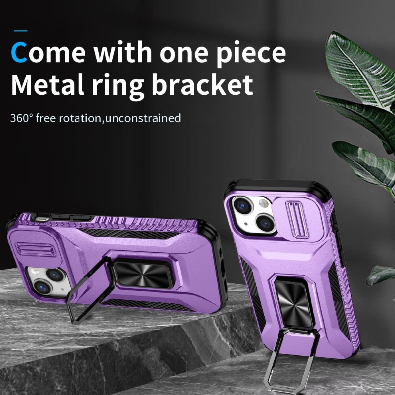 Kryt na iPhone 12 Mini odolný s krytkou na fotoaparát fialový