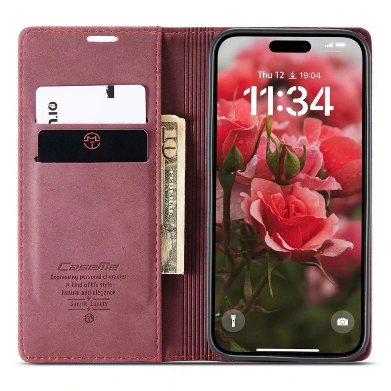 Pouzdro CASEME pro iPhone 16 červené